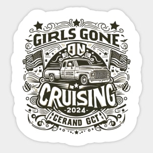 Girls Gone Cruising 2024 Funny Cruise Squad 2024 Sticker